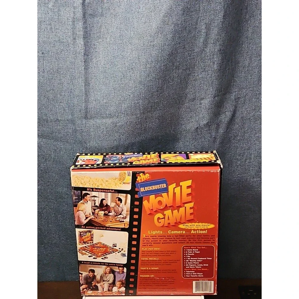 Blockbuster Movie Game | 2000 Vintage Board Game | 100% Complete with Timer |